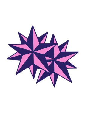 Dövme stili yıldızların hareketli animasyonlarını oynat