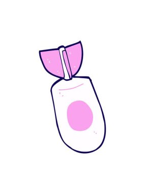 Çizgi film atom bombasının neon ışık efektleri