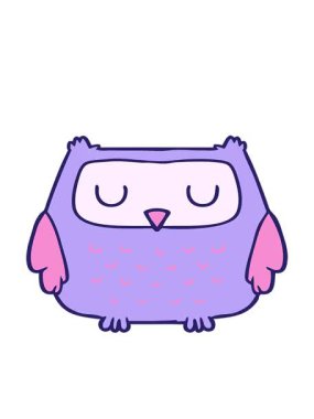 baykuş çiziminin hareketli animasyonu