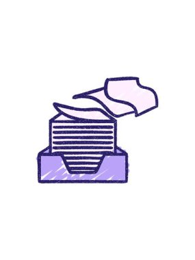 Office Papers Tebeşir Çiziminin bölünme etkisi