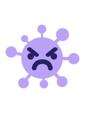 Basit, rahatsız edilmiş virüs görüntüsünün ışık efekti