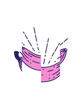 Geleneksel dövme stili muz örneklerinin bölünmüş hareket animasyonu