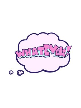 Freehand çizilmiş düşünce balonu çizgi filminin dönen hareket animasyonu. Her neyse.