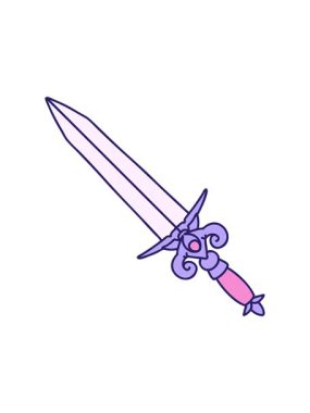 Bir hançer tasarımının görüntü canlandırmasını renklendir