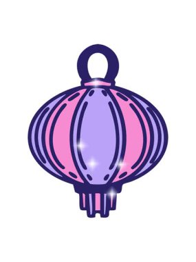 Sarkan bir fenerin ışıkla parlayan bir animasyonu.