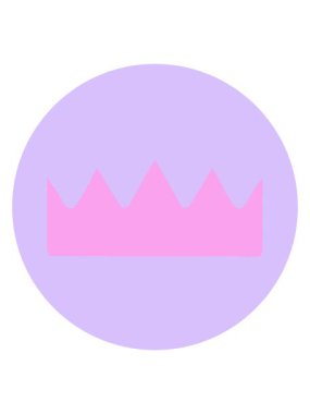 Bir tacın ikonik dövme tarzının neon ışık efekti animasyonu