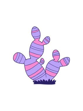 Kaktüs çiziminin basınçlı animasyonu