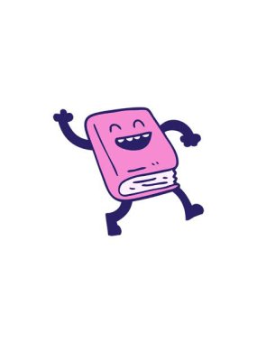 Çizgi film karalama dans kitabının satış animasyonu