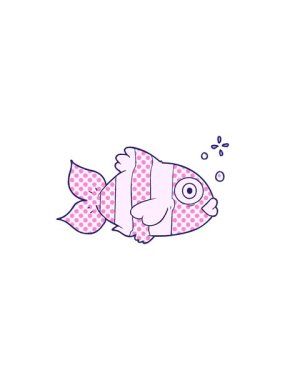 Egzotik bir balığın radyoaktif parlayan animasyonu