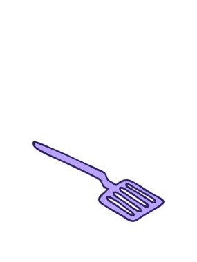 El çizimi çizgi film spatulasının animasyonunu genişletiyorum.