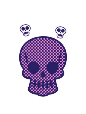 Çizgi roman stili tuhaf kafatası animasyonu