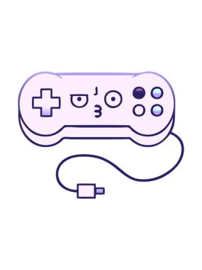 Oyun denetleyicisinin ışık efekti canlandırması