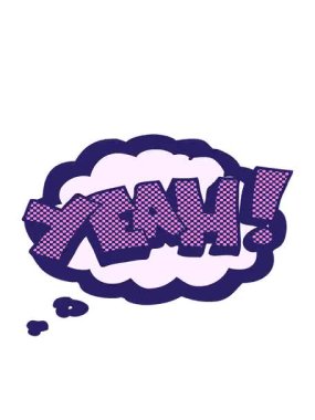 evet serbest çizim düşünce baloncuğu çizgi filminin hareketli animasyonu haykır