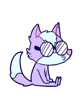 neon ışık efekti kurt ıslığının canlandırması