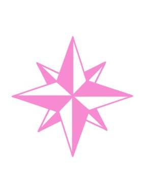 Dövmenin hareketli animasyonu siyah çizgi şeklinde bir yıldızın