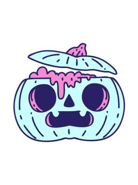 Cadılar bayramı kabağının hareketli animasyonu