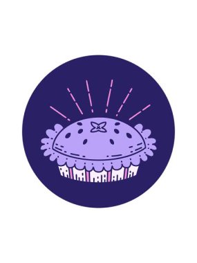 Dövme stili bir ikonun hareketli animasyonu. Harika bir pasta.