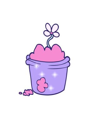 Basit bir saksının ışıltı etkisi