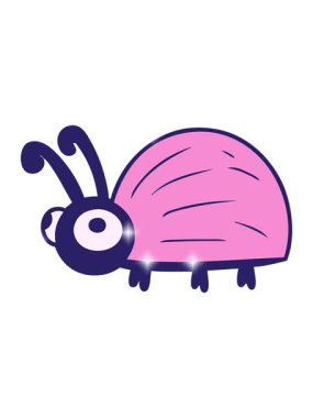 Çizgi film böceğinin parlatıcı etkisi