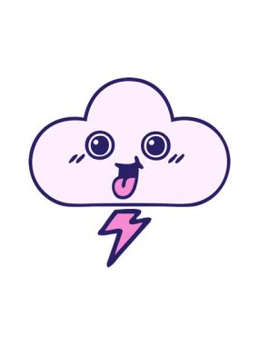 Fırtına bulutu çiziminin dönen hareket animasyonu