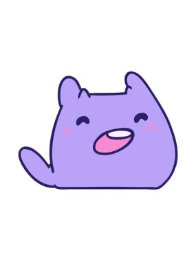 Parlak ışık efekti, Kawaii uzaylı evcil hayvanının serbest çiziminin animasyonu