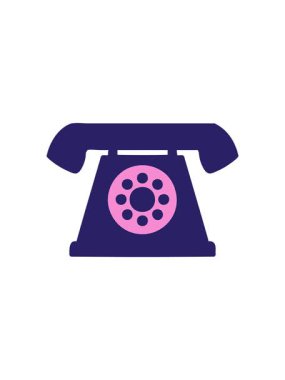 Eski tarz telefon çizgi filminin dikkat çekici animasyonu