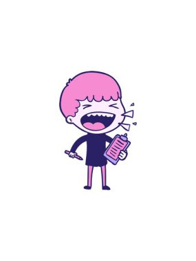 Çizgi filmdeki gülen adamın yıldız patlaması etkisi animasyonu