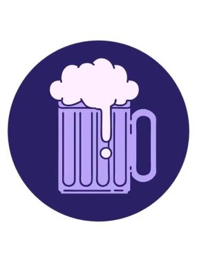 Bir bira tankardının titreyen animasyonu