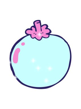 Çizgi film domates tasarımının simli etkisi