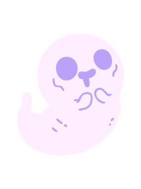 Cadılar bayramı hayaletinin hareketli animasyonunu oynat.