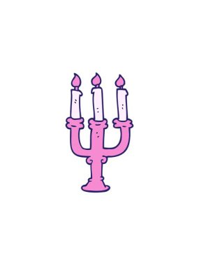 Çizgi film karalama şamdanı tutucusunun yıldız patlaması etkisi animasyonu