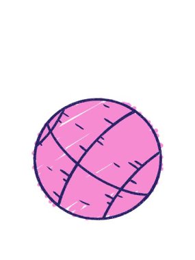 Basketbol Tebeşir çizgi filminin animasyonunu genişletiyorum.