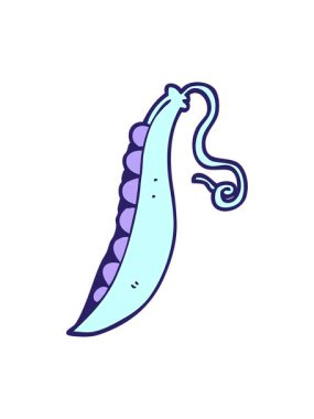 Bezelye karikatürünün hareketli animasyonu