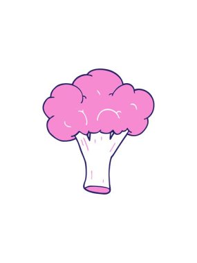 Karikatür karalama brokolisinin bölünme etkisi