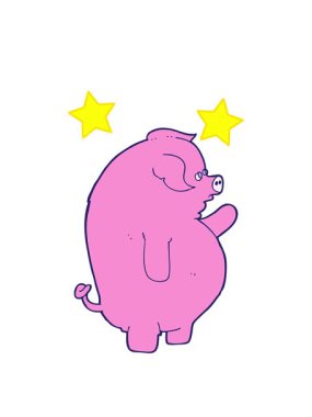 dönen yıldızlar çizgi film yağ çukurunun animasyonu