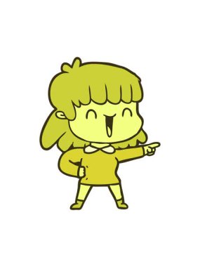 neon renkli çizgi kadın çiziminin renk animasyonu değişiyor