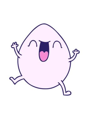 karikatür yumurtasının basınçlı animasyonu