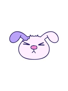 El çiziminin hareketli animasyonu çizgi film köpek suratlı.