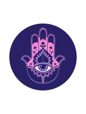 Hamza tasarımının ikonik dövme tarzının hareketli animasyonu