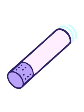 Çizgi roman tarzı bir sigara çizgi filminin animasyonunu aç.