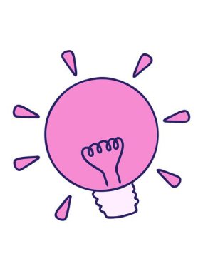 Bir elektrik ampulünün çizgi filminin animasyonunu bob ve duraklat