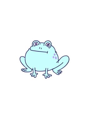 El yapımı ilginç kurbağa çizgi filminin gösterişli satış animasyonu