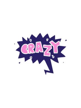 Çizgi film sözcüğünün satış animasyonu. Konuşma baloncuğu eski moda.