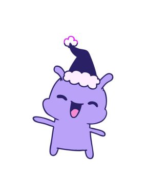 Kawaii uzaylısının el çizimi çizgi filminin animasyonunu aç.