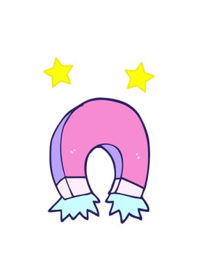 dönen yıldızlar çizgi film karikatür mıknatısı animasyonu