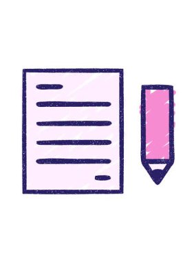 Kağıt Tebeşir Çiziminin parlak ışık efekti canlandırması