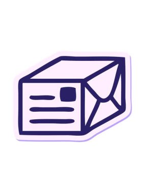 Sevimli bir karikatür kağıdının çıkartmasının canlandırmasını bob ve duraklat