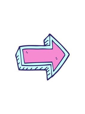 Karalama oku çizgi filminin bölünme etkisi canlandırması