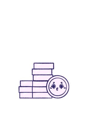 Para Tebeşiri Çiziminin hareketli animasyonu