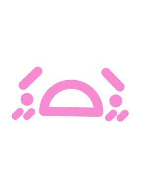 Mutsuz şok olmuş yüz simgesinin titreşimli hareketi